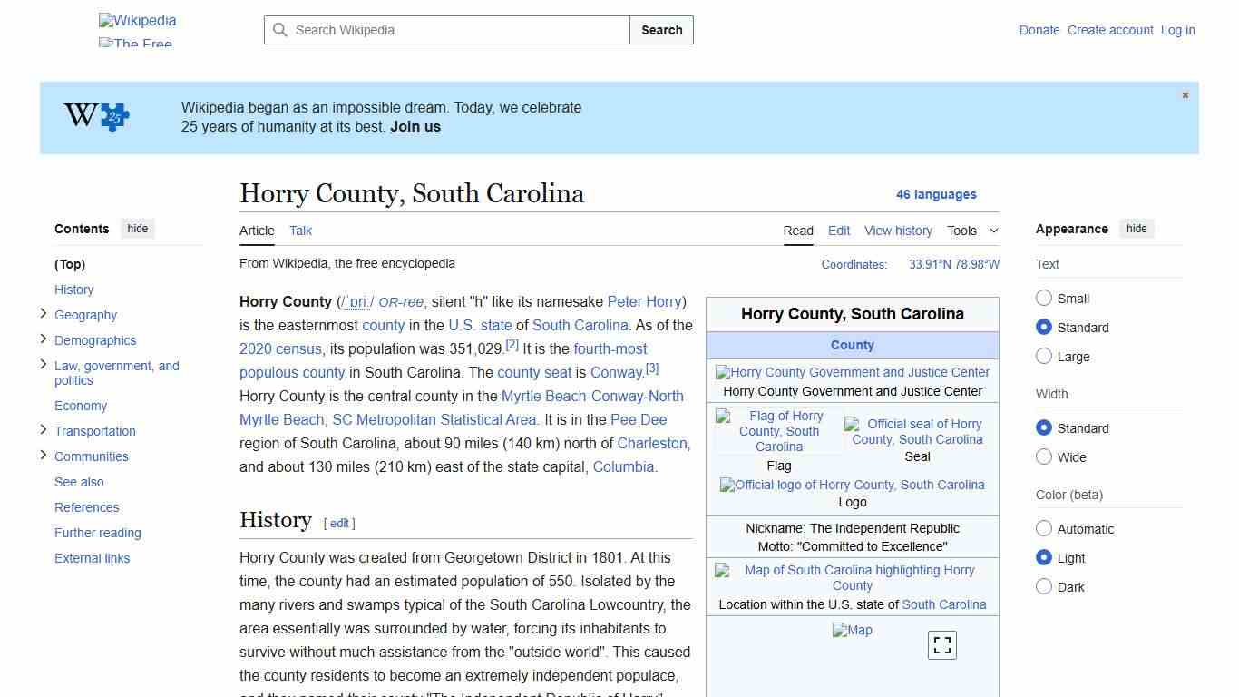 Horry County, South Carolina - Wikipedia